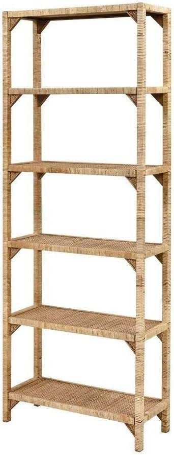 Moor Warren - 64 Inch Bookcase Natural Wood Finish - 2499-BEL-4347037 - Bailey Street Home | Amazon (US)