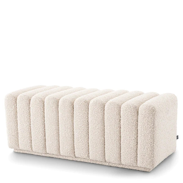 Eichholtz Bench Bente - Bouclé Cream | Alchemy Fine Home