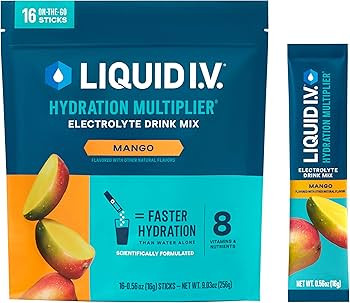 Liquid I.V.® Hydration Multiplier - Mango | Electrolyte Powder Drink Mix | 1 Pack (16 Servings) | Amazon (US)