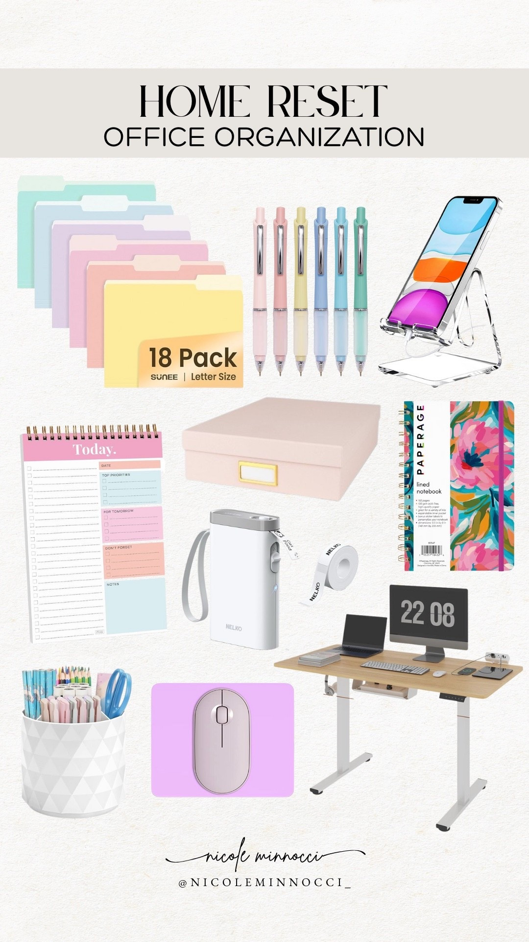 New Year reset - office organization !

#LTKHome #LTKmorningroutine #LTKFindsUnder100