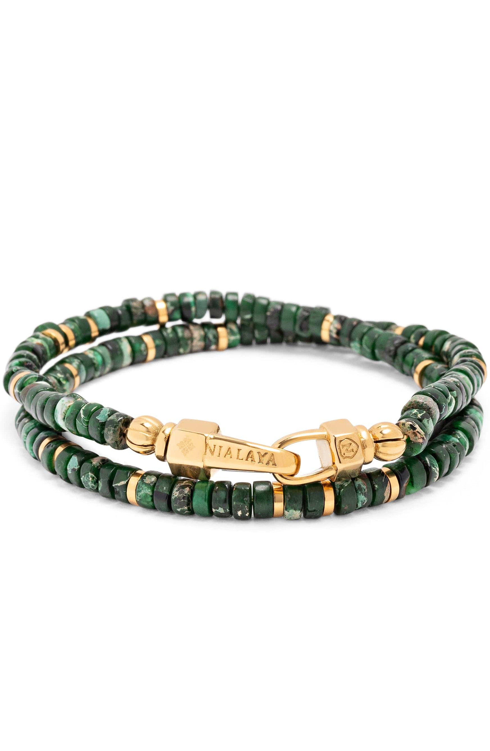 Malachite Heishi Wrap Bracelet | Nordstrom