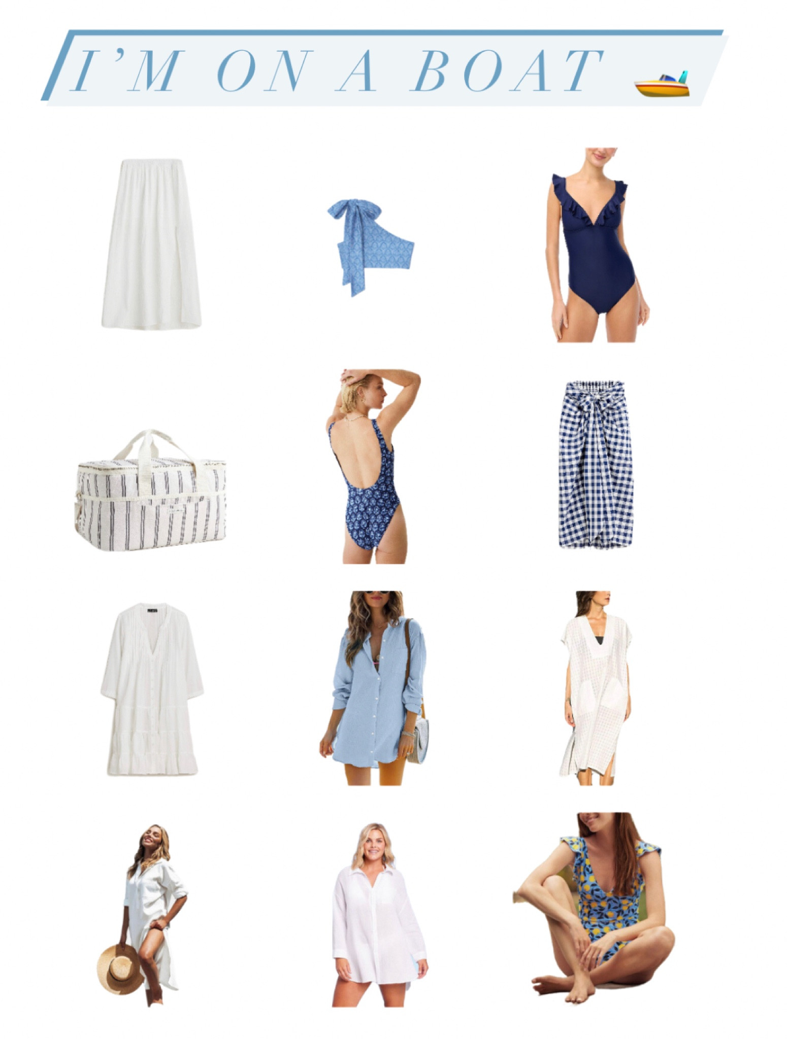 Pieces to wear on a boat! 

#LTKSeasonal #LTKswim
