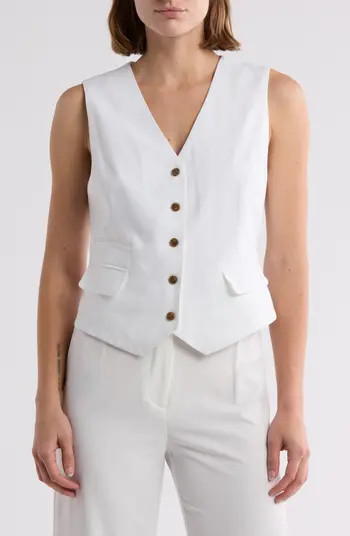 Linen Blend Vest | Nordstrom Rack