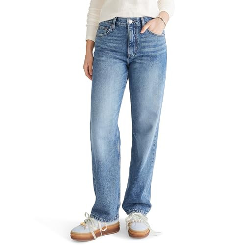 High-Rise Baggy Jean, Dark WASH, 8S | Amazon (US)