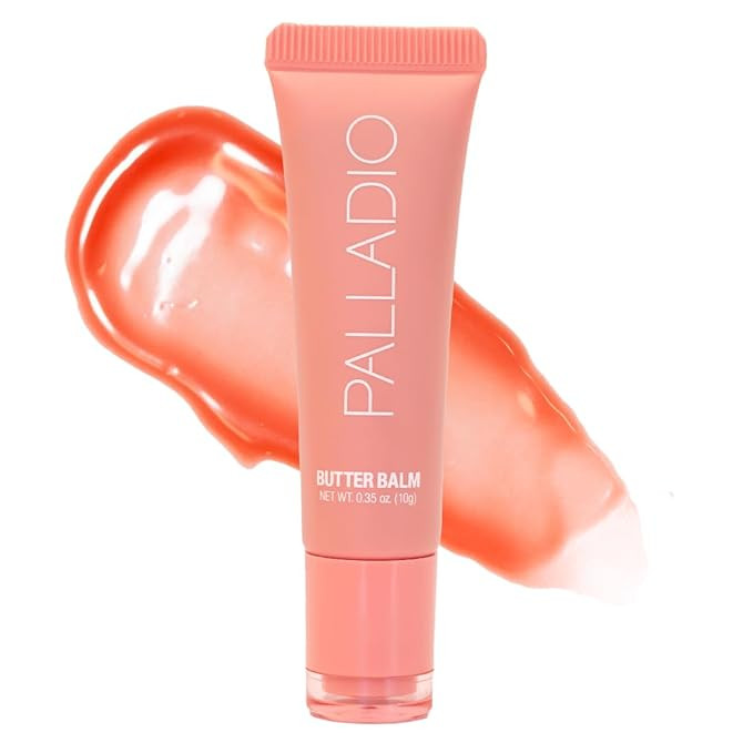 Palladio Butter Balm - Hydrating Lip Balm with Sheer Tint, Aloe, Peptides, Shea Butter, and Vegan... | Amazon (US)