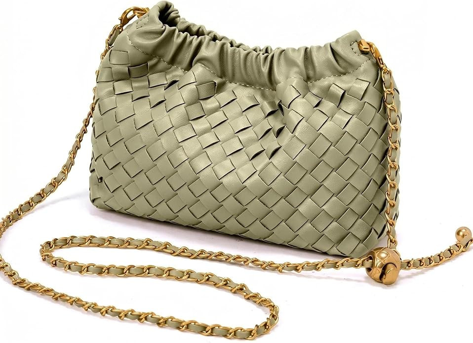 Mini Woven Purse Dumpling Bag Woven Crossbody Bag Evening Purse for Women | Amazon (US)
