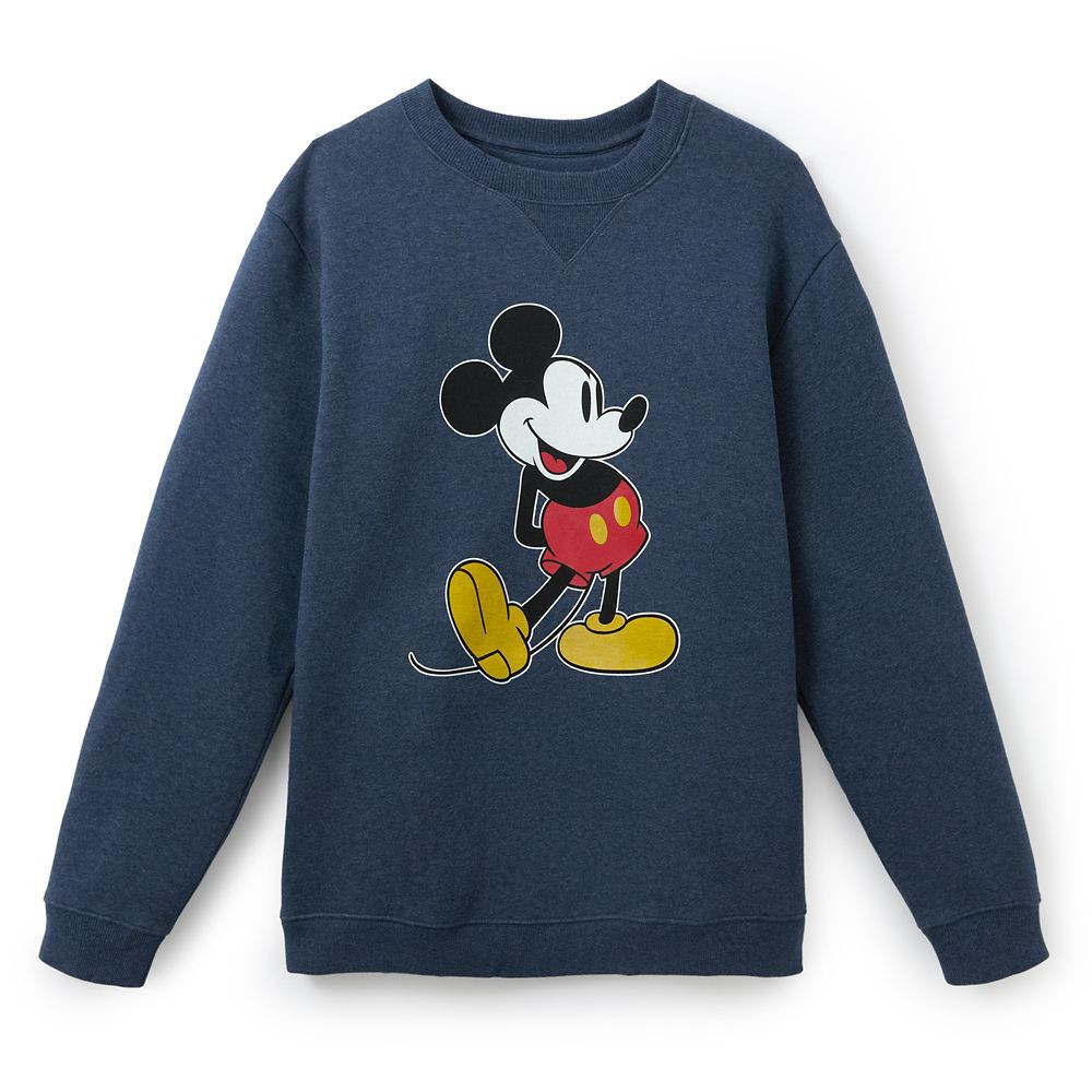 Mickey Mouse Pullover Sweatshirt for Adults – Navy | Disney Store