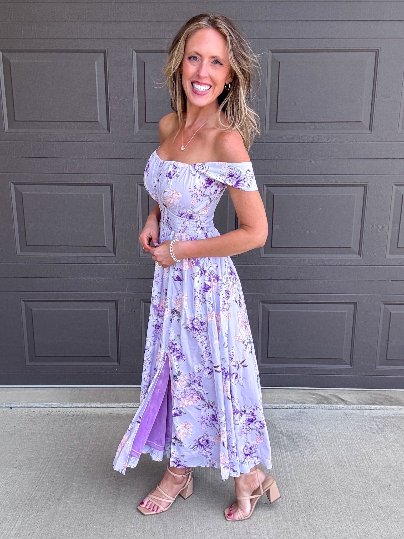 This lavender floral print dress is absolutely beautiful! 💜 Loving the versatile straps that can be worn on or off the shoulders! Wearing a small.

As an Amazon Influencer I earn commission on qualifying purchases.

Mom style, purple dress, versatile dress, spring dresses, wedding guest dress inspo, summer fashion, spring outfit idea 

#LTKootd #LTKMidsize #LTKOver40