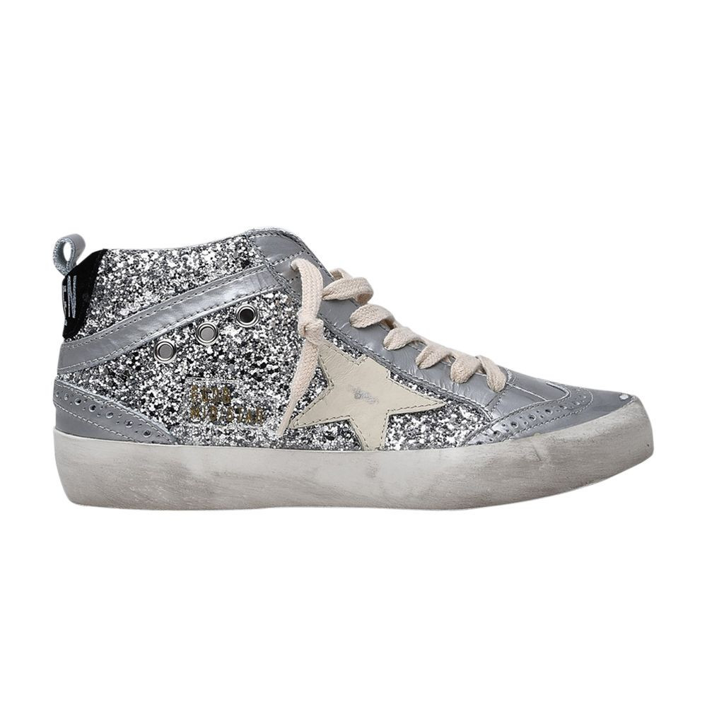 Golden Goose Golden Goose Wmns Mid Star 'Silver Glitter' | Women's Size 40 | GOAT