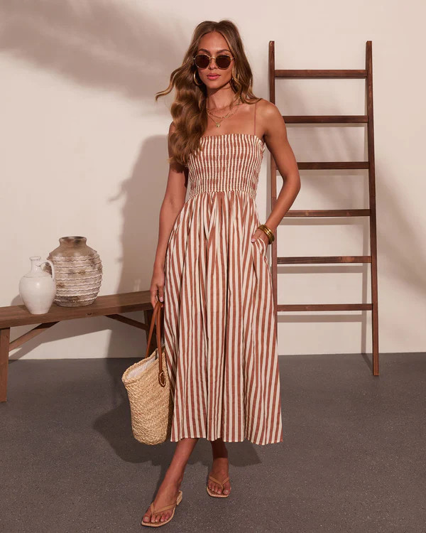 Sandbar Social Striped Midi Dress | VICI
