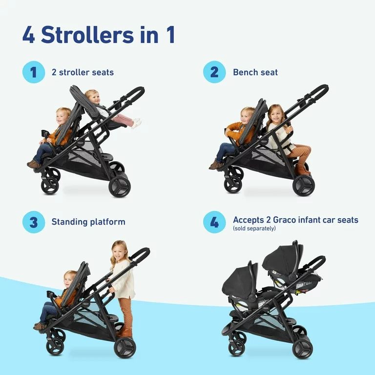 Graco Ready2Grow™ 2.0 Double Stroller, Rafa | Walmart (US)