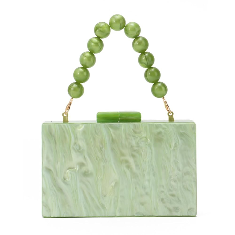 Oweisong Women Acrylic Clutch Purse Formal Wedding Evening Handbag Marble Party Shoulder Crossbod... | Amazon (US)