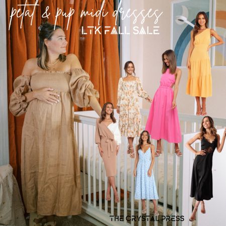 Petal & Pup sale, LTK FALL SALE, midi dresses on sale, ltk sale, dresses under $100, bump friendly dresses, Rebecca piersol style, LTK SALE >> 20% off with code P&PLTK 

#LTKsalealert #LTKbump #LTKSale