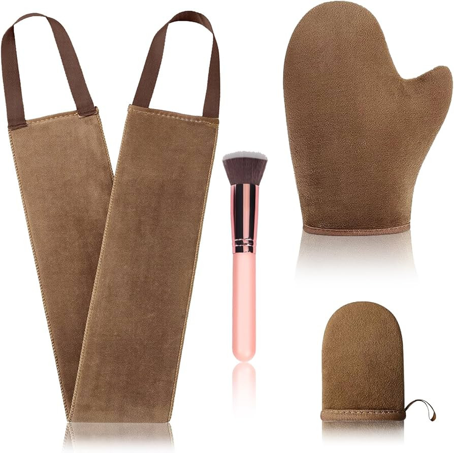 4 Pcs Self Tanner Mitt Applicator Kit - Self Tanning Mitt Glove,Self Tanner Back Applicator,Mini ... | Amazon (US)