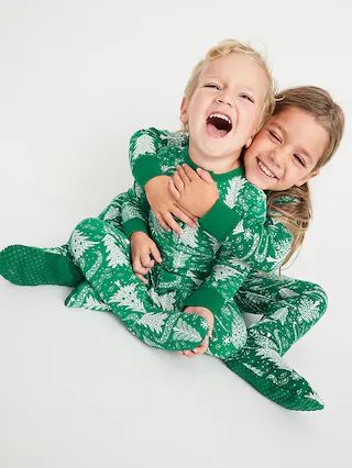 Unisex Matching Printed One-Piece Footed Pajamas for Toddler & Baby | Old Navy (US)