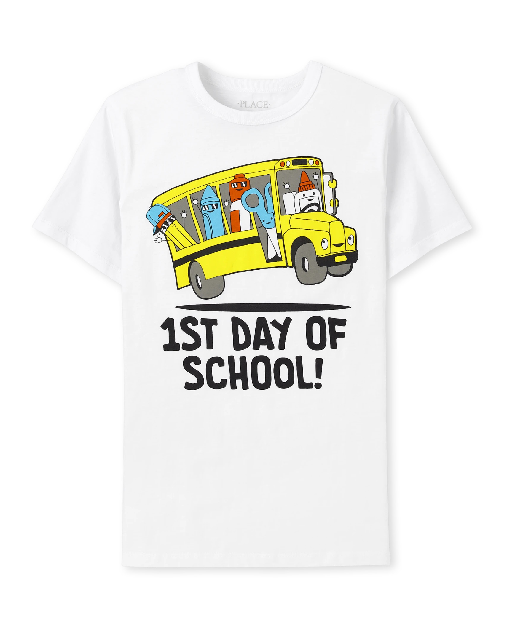 Boys School Graphic Tee - white | The Children's Place