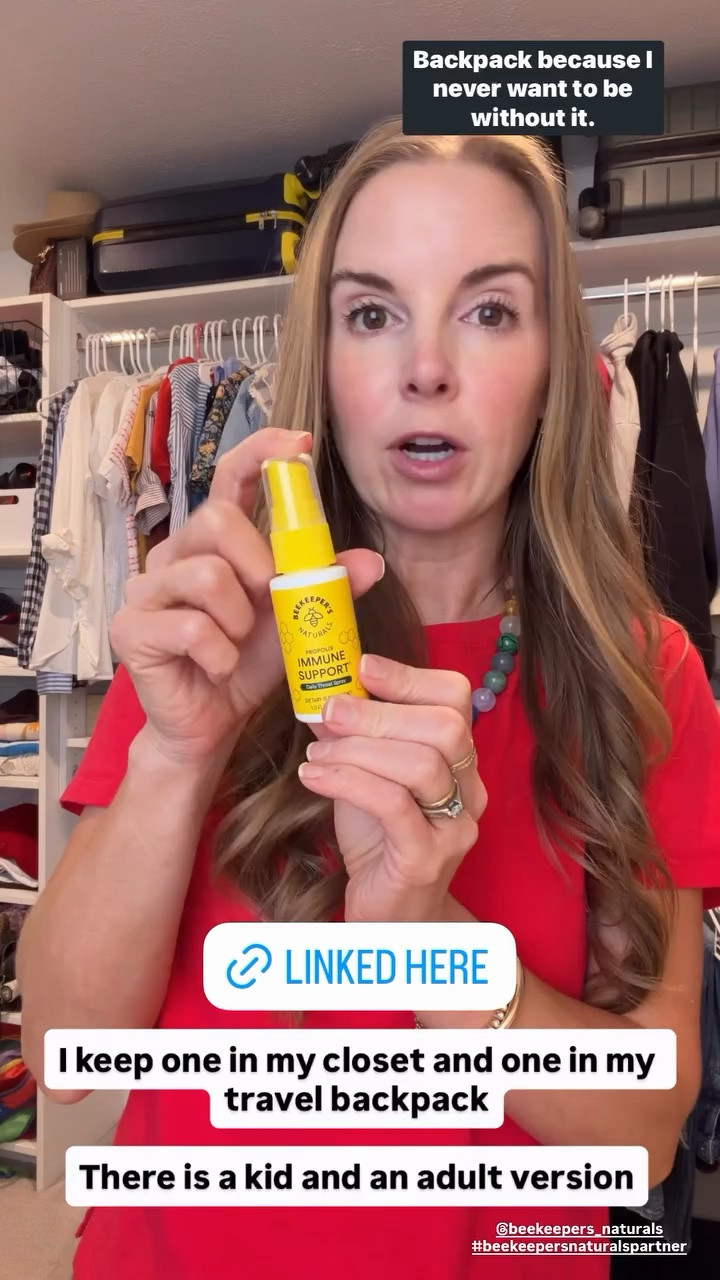 @beekeepers_naturals #beekeepersnaturalspartner
I never want to be without this immune support spray! They have an adult and kids version - used for immune support and to soothe scratchy throats.