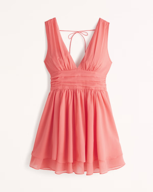 Flirty Drama Mini Dress | Abercrombie & Fitch (US)