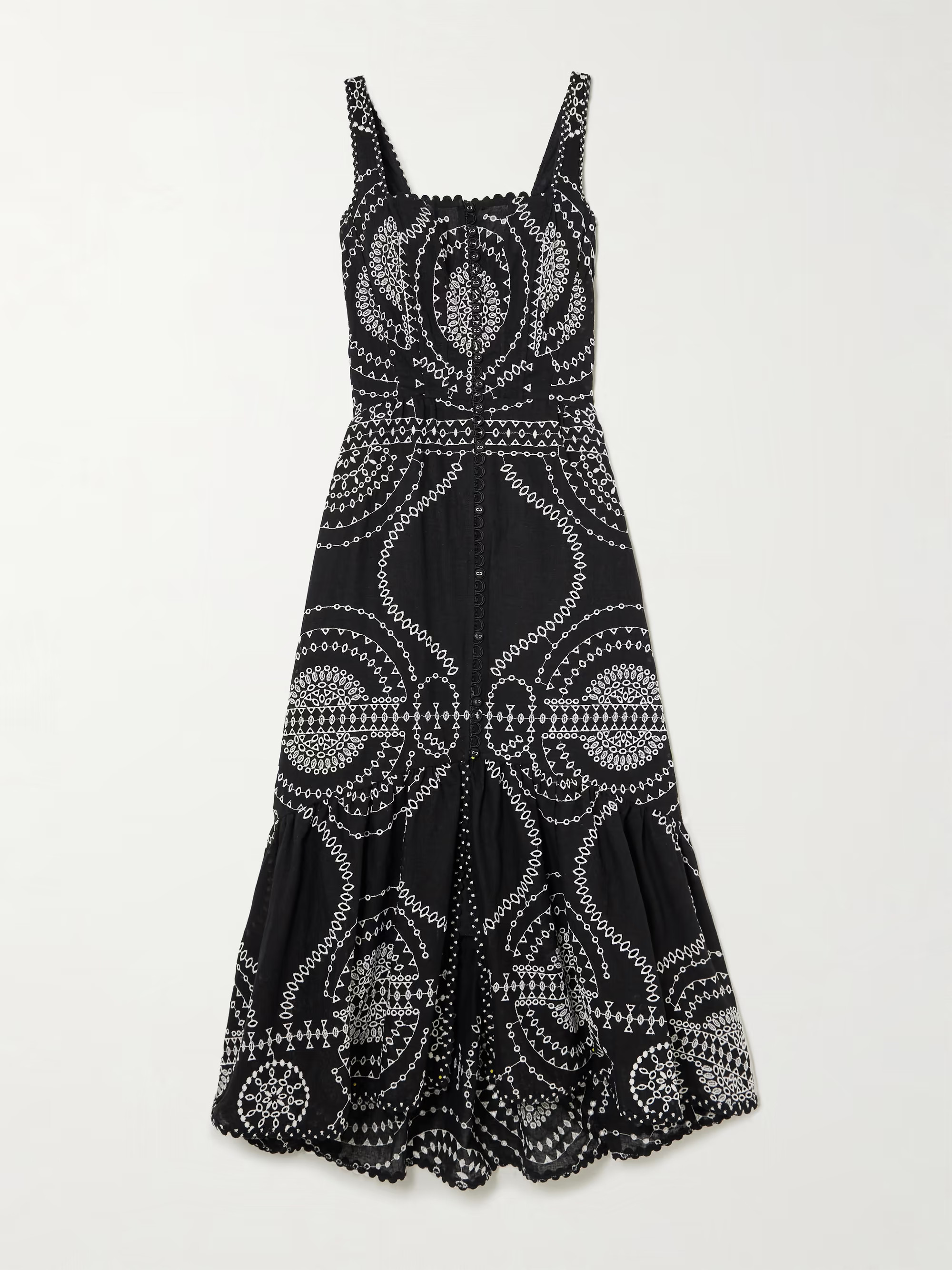 Greba broderie anglaise cotton-blend midi dress | NET-A-PORTER (UK & EU)