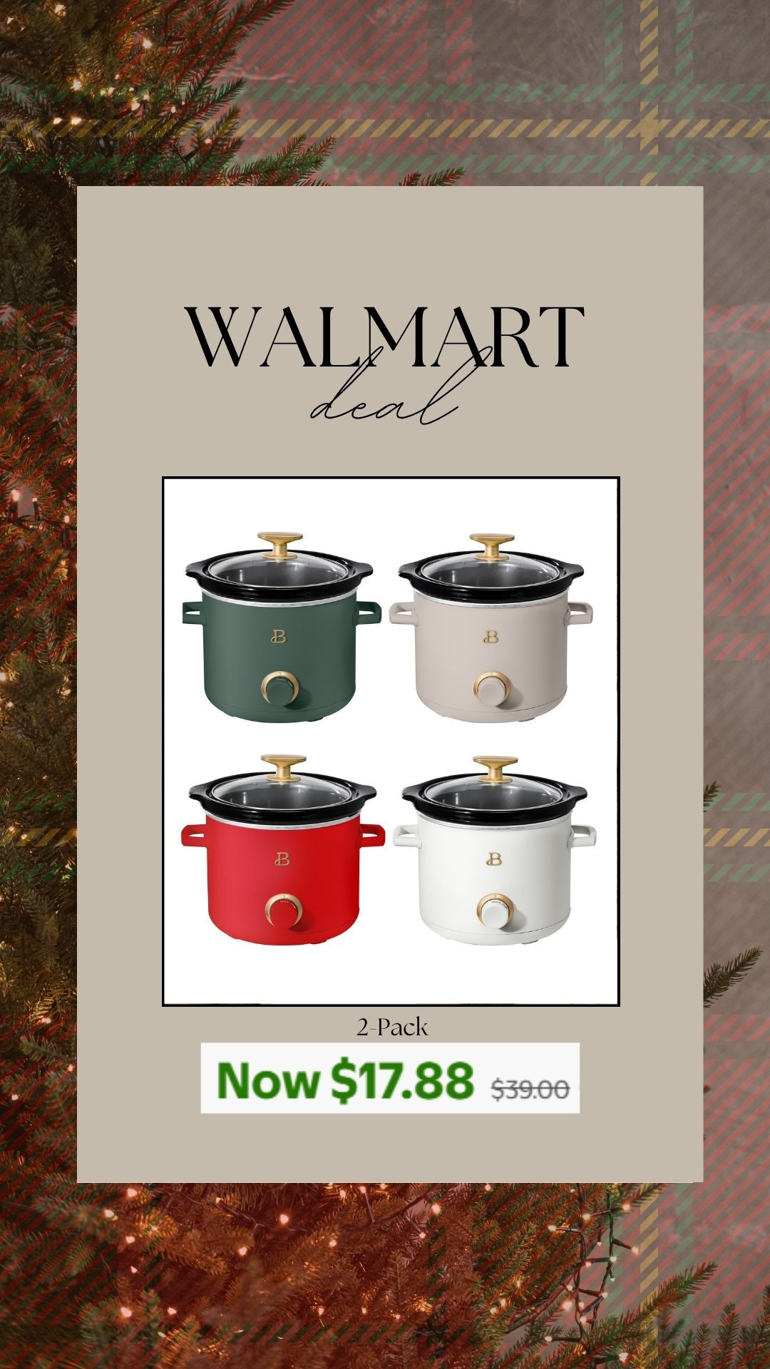 Walmart Deal | Mini Slow Cooker 2-Pack Under $18 🍲



walmart+deal mini+slow+cooker walmart+holiday+finds kitchen+gift+ideas affordable+kitchen+gadgets walmart+sale walmart+under+20 holiday+hosting+essentials blesserhouse+walmart+finds 

 #LTKCyberWeek #LTKSaleAlert