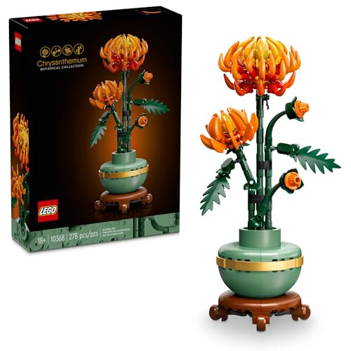 LEGO Botanicals Chrysanthemum Building Set for Adults Ages 18+ - Artificial Flower for Dinner Tab... | Amazon (US)