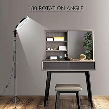 Selfie Ring Light with Tripod Stand & Cell Phone Holder for Live Stream/Makeup, UBeesize Mini Led... | Amazon (US)