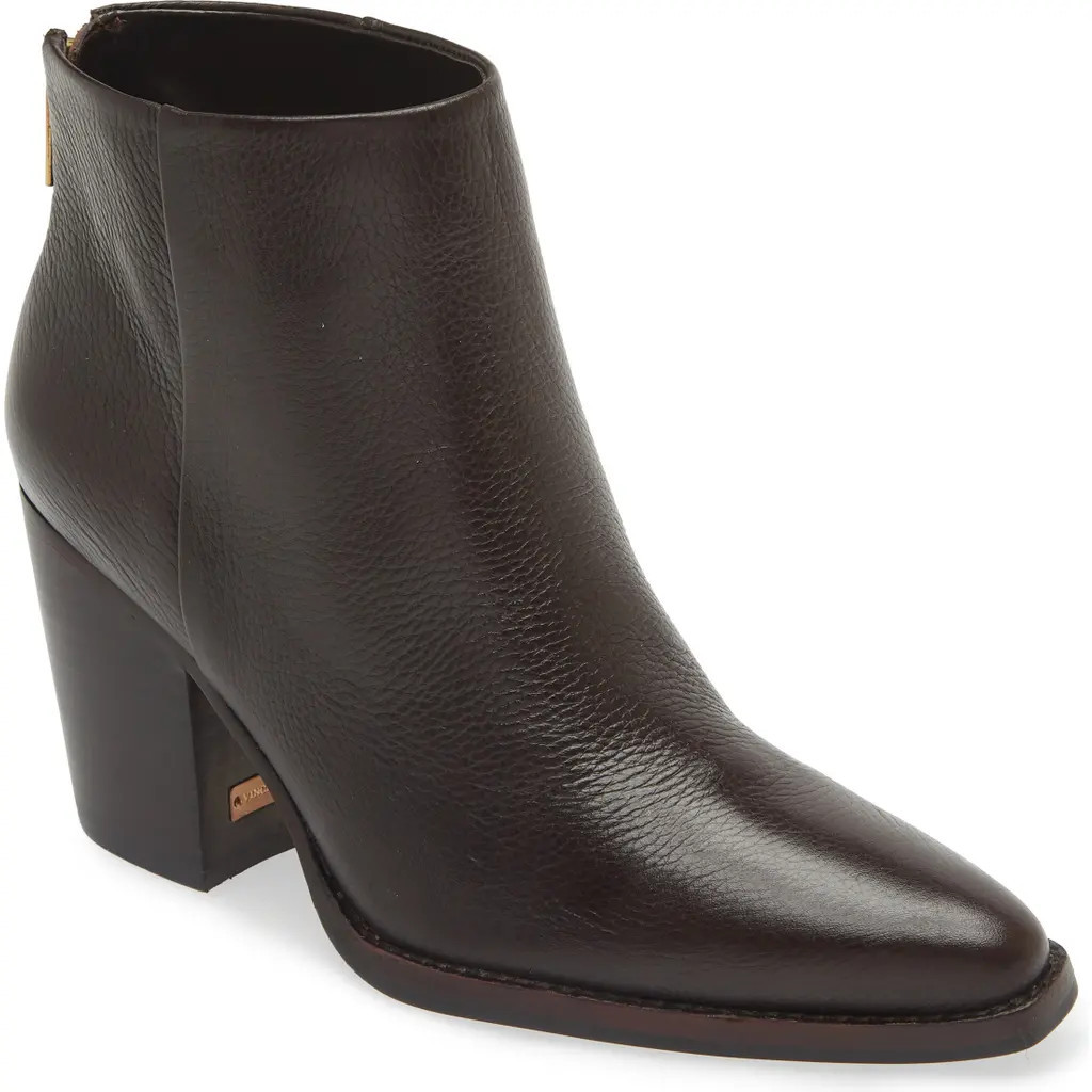 Vince Camuto Polellah Pointed Toe Bootie in Brownie at Nordstrom Rack, Size 9.5 Regular Calf | Nordstrom Rack