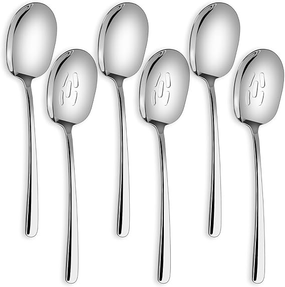 SOLEADER Extra Large Serving Spoons for Buffet, 12 Inch Stainless Steel Serving Spoons, Big Spoon... | Amazon (US)