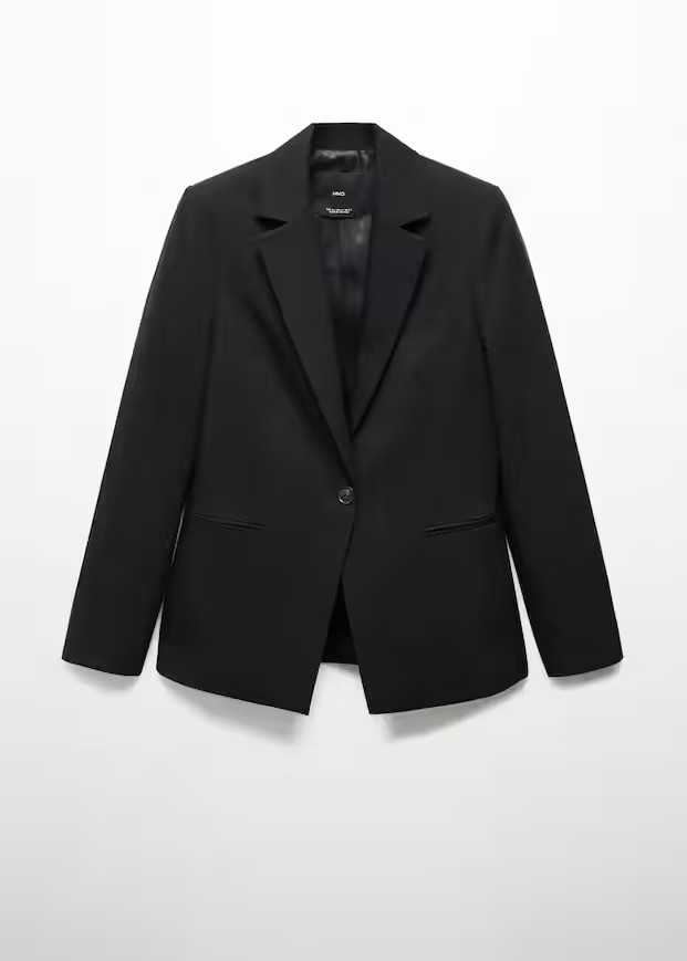 Fitted suit blazer -  Women | Mango USA | MANGO (US)