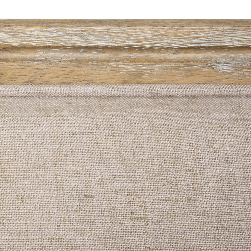 Moneta 53'' Linen Square Arm Settee | Wayfair North America