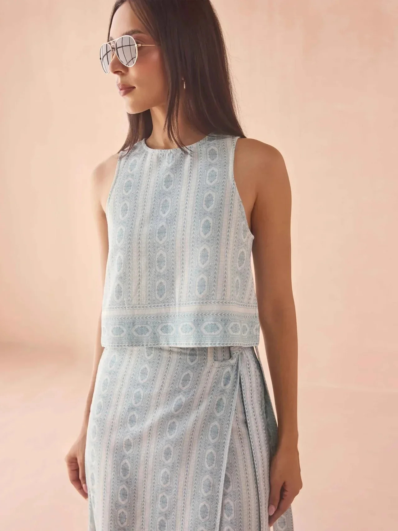 Maggie Tank in Fiona Ice | Omika | Beau & Ro