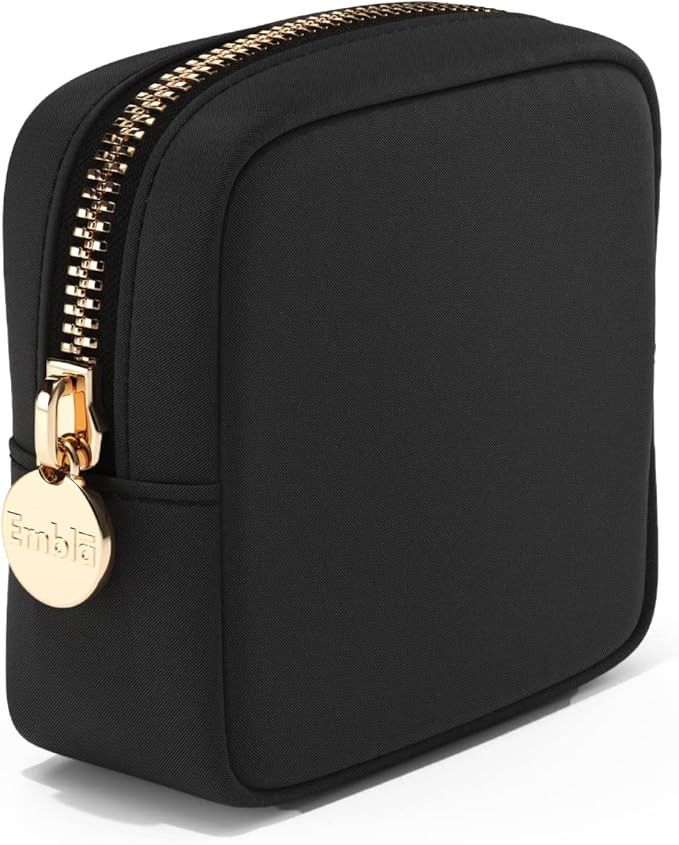 Embla Cosmetic Bag - Makeup Bag Travel Pouch, Toiletry Bags Cute Makeup Organizer, Nylon Zipper P... | Amazon (US)