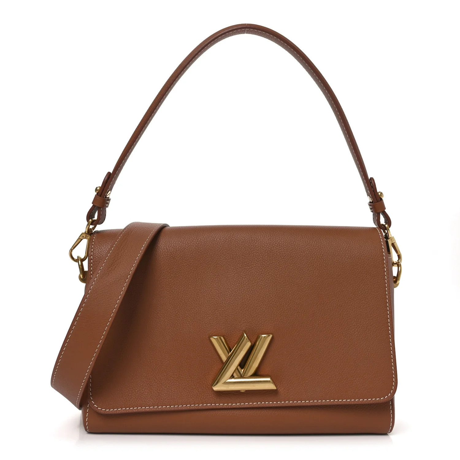 Louis Vuitton Calfskin Soft Twist Shoulder Bag Cognac 1838545 | FASHIONPHILE (US)