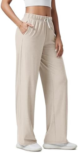 ODODOS Women's Straight Leg Pants Ultra Soft odSTRATUM Tech Relaxed Casual Pajama Lounge Pants wi... | Amazon (US)