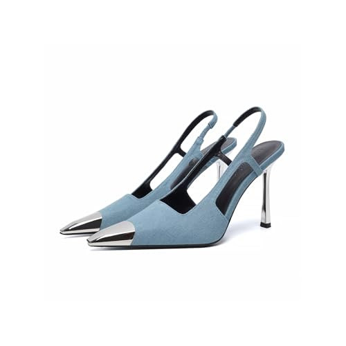 Vertundy Slingback Heels for Women Pointed Toe Stiletto High Heel Pumps | Amazon (US)