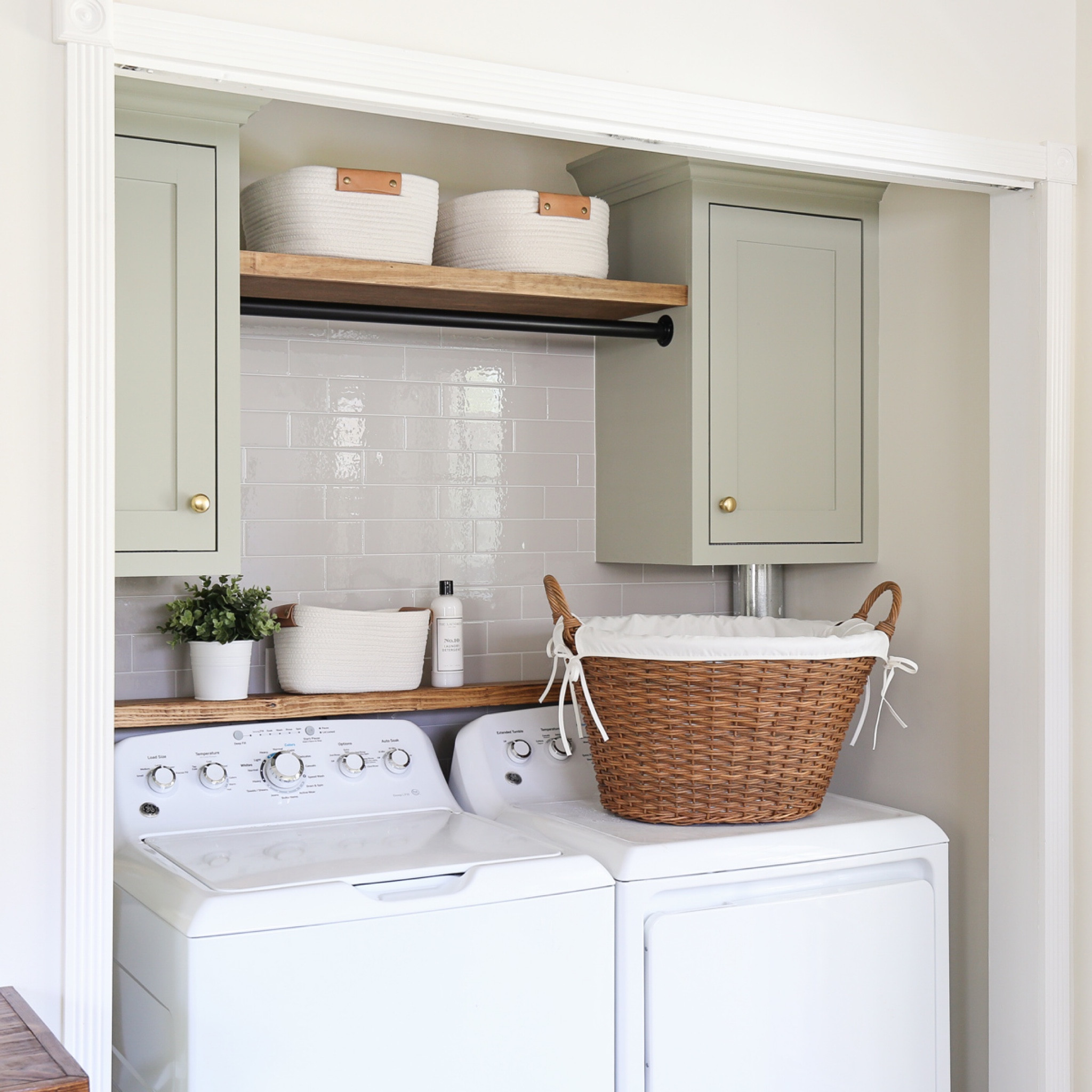 DIY laundry closet makeover details, laundry room organization

#LTKStyleTip #LTKHome