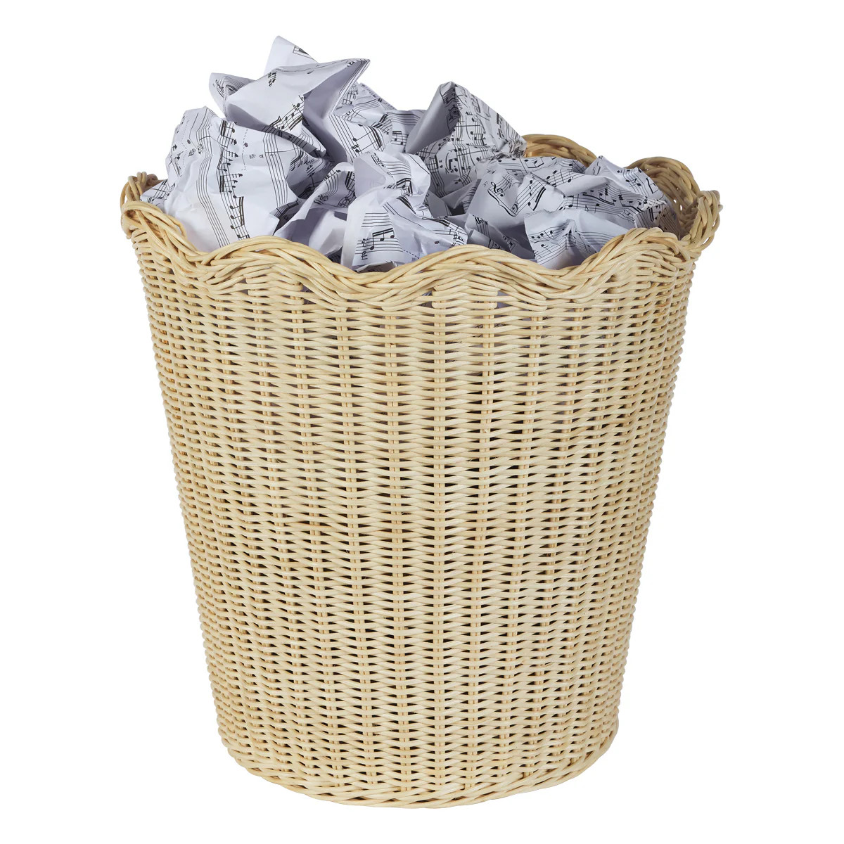 Wavy Wicker Basket | Amanda Lindroth