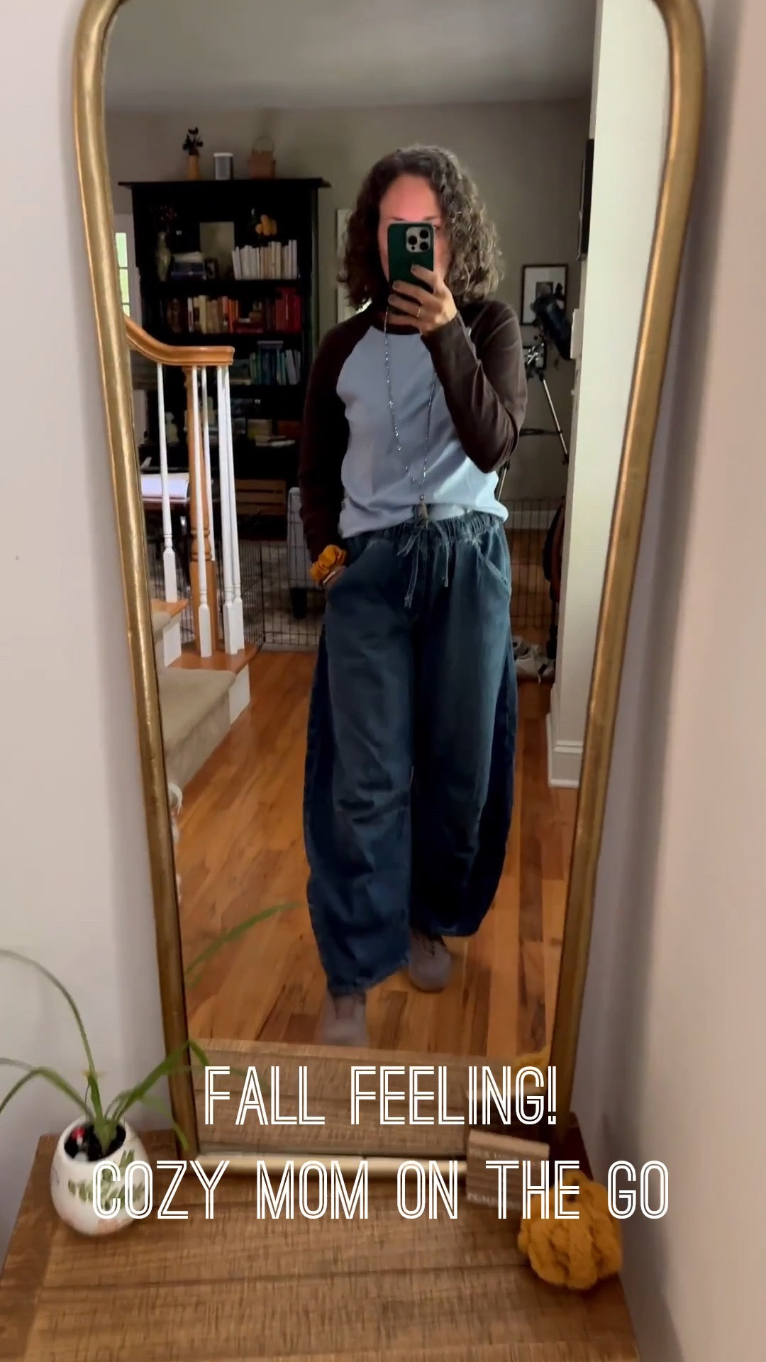 My mom on the go fall outfit this morning- Gap top and barrel leg jeans, Adidas sneaker from Nordstrom.

#LTKdayinmylife #LTKmomlife #LTKOver40
