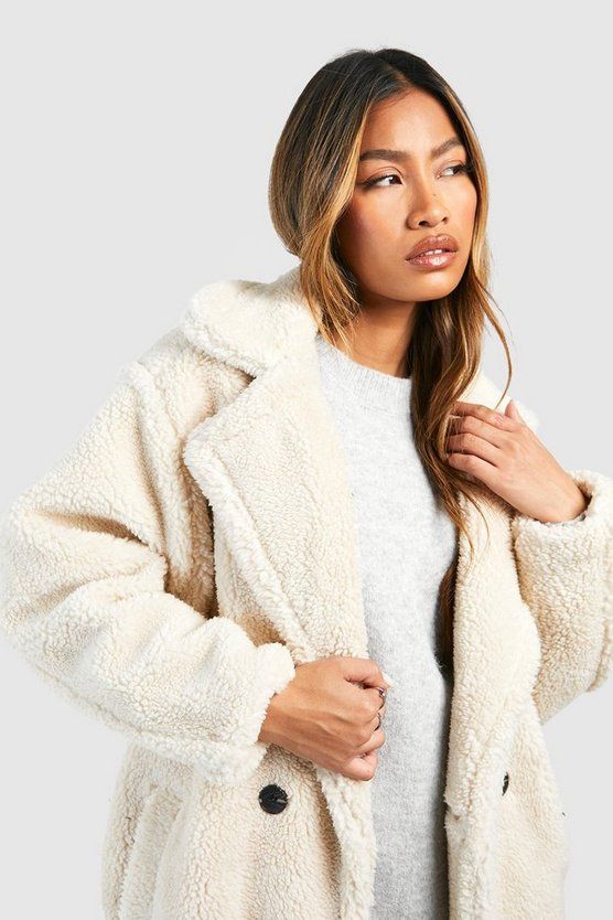 Oversized Teddy Faux Fur Coat | Boohoo.com (US & CA)