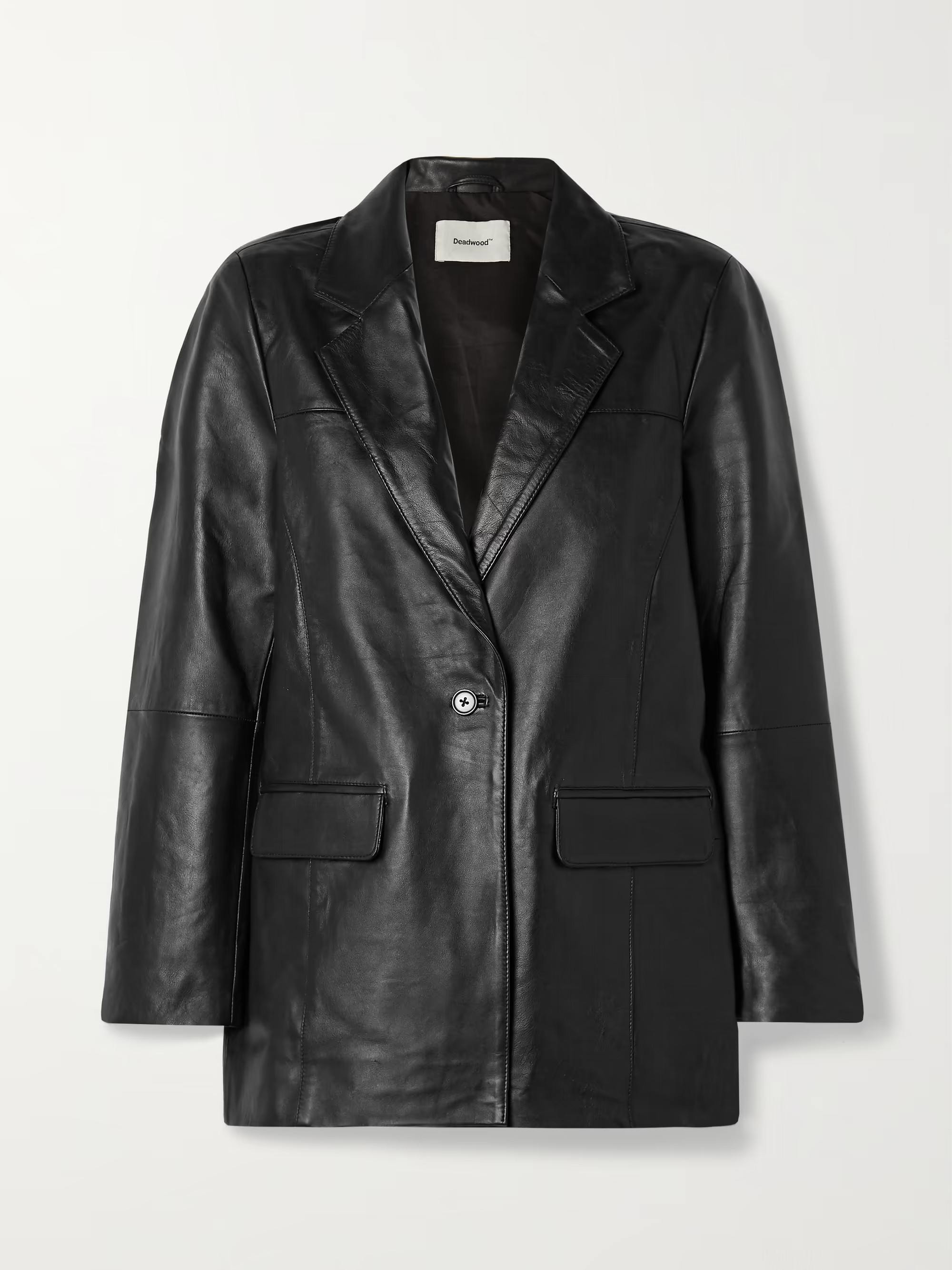 + NET SUSTAIN Brooke leather blazer | NET-A-PORTER (US)