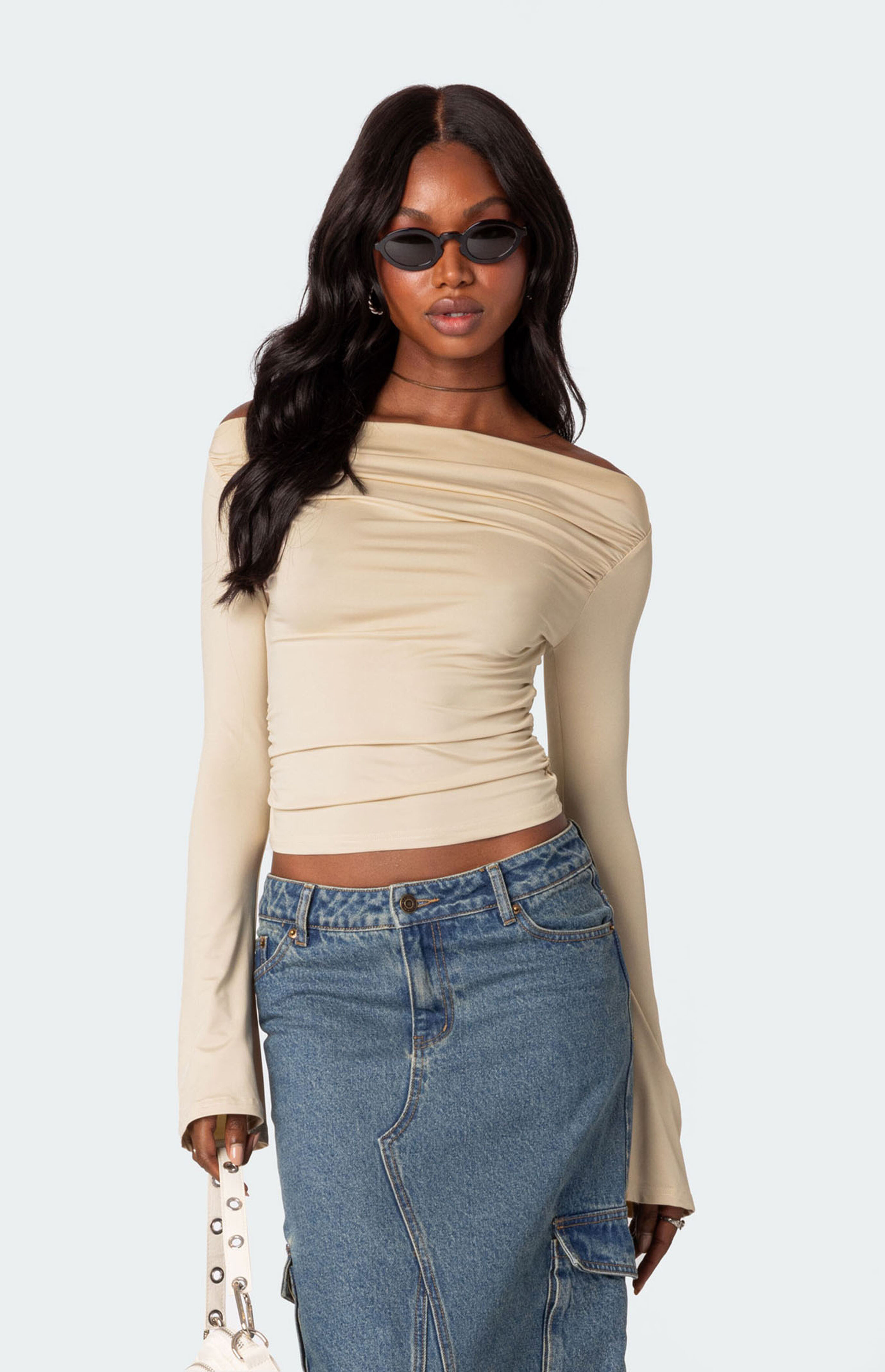 Edikted Dana Gathered Top | PacSun | PacSun