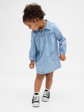 Baby & Toddler Denim Heart Pocket Dress | Gap (CA)