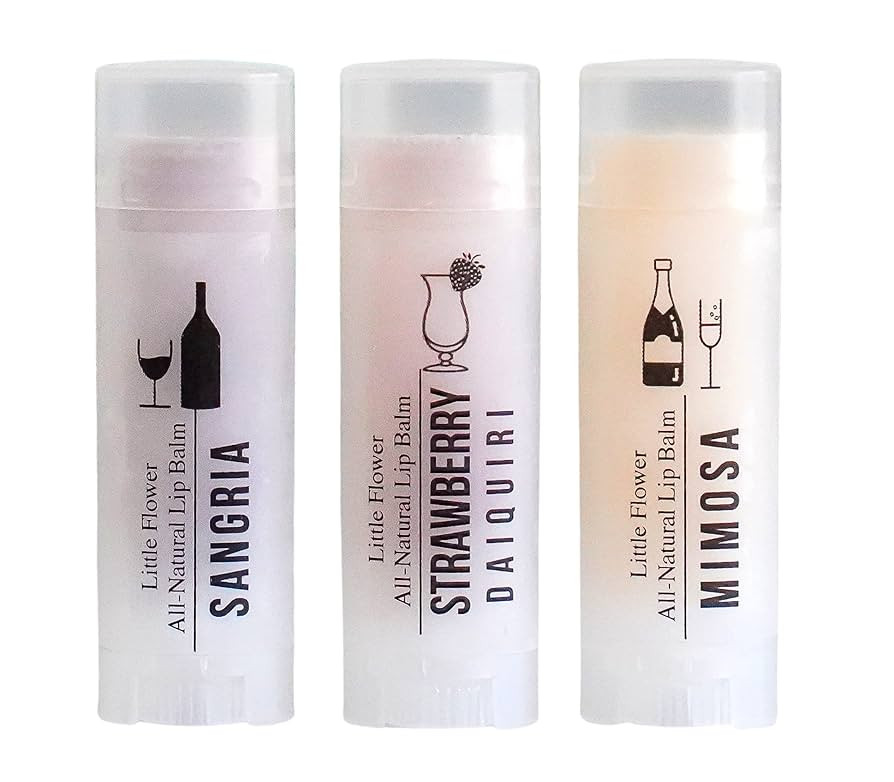 Funny Happy Hour Cocktail Lip Balms - Set of 3 Funny gift for women Stocking Stuffers | Amazon (US)