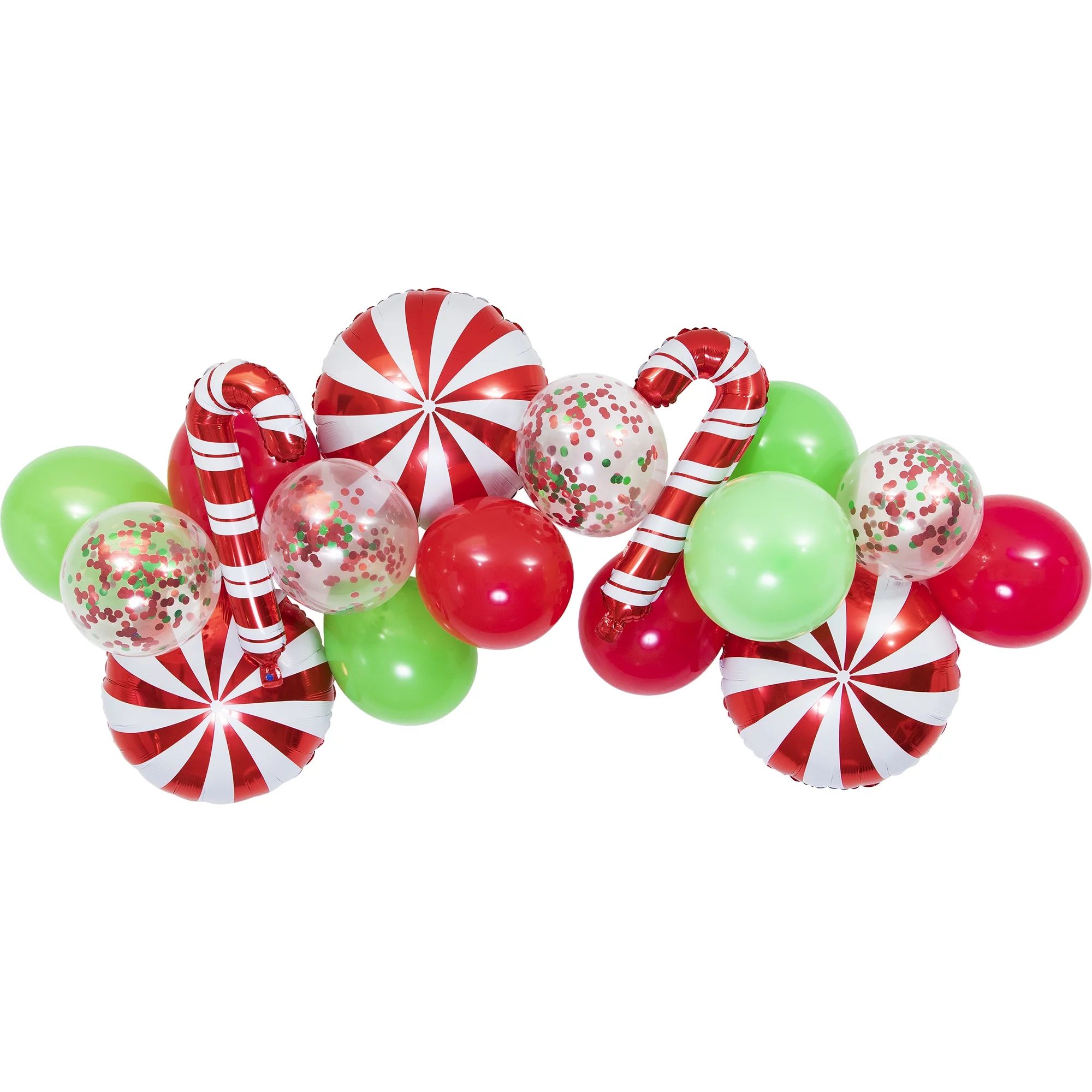 Mylar Christmas Candy Confetti Balloon Arch, 197 in x 6 in, by Holiday Time | Walmart (US)