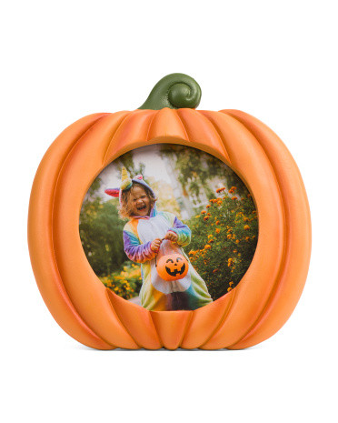 4x4 Pumpkin Tabletop Photo Frame | TJ Maxx