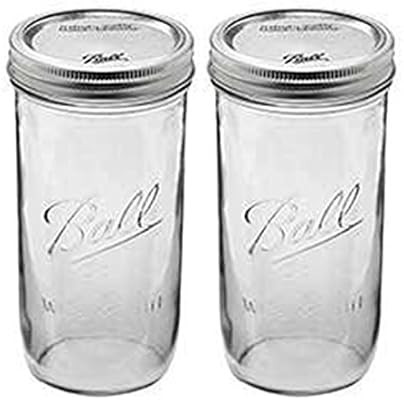 Ball 24 oz Jar, Wide mouth, 24 ounce (Pack of 2),Clear | Amazon (US)