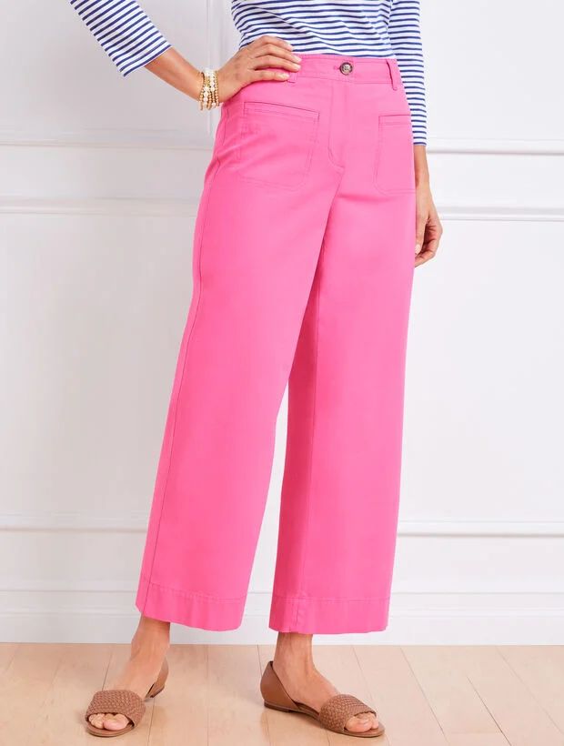 Wide Crop Pants | Talbots