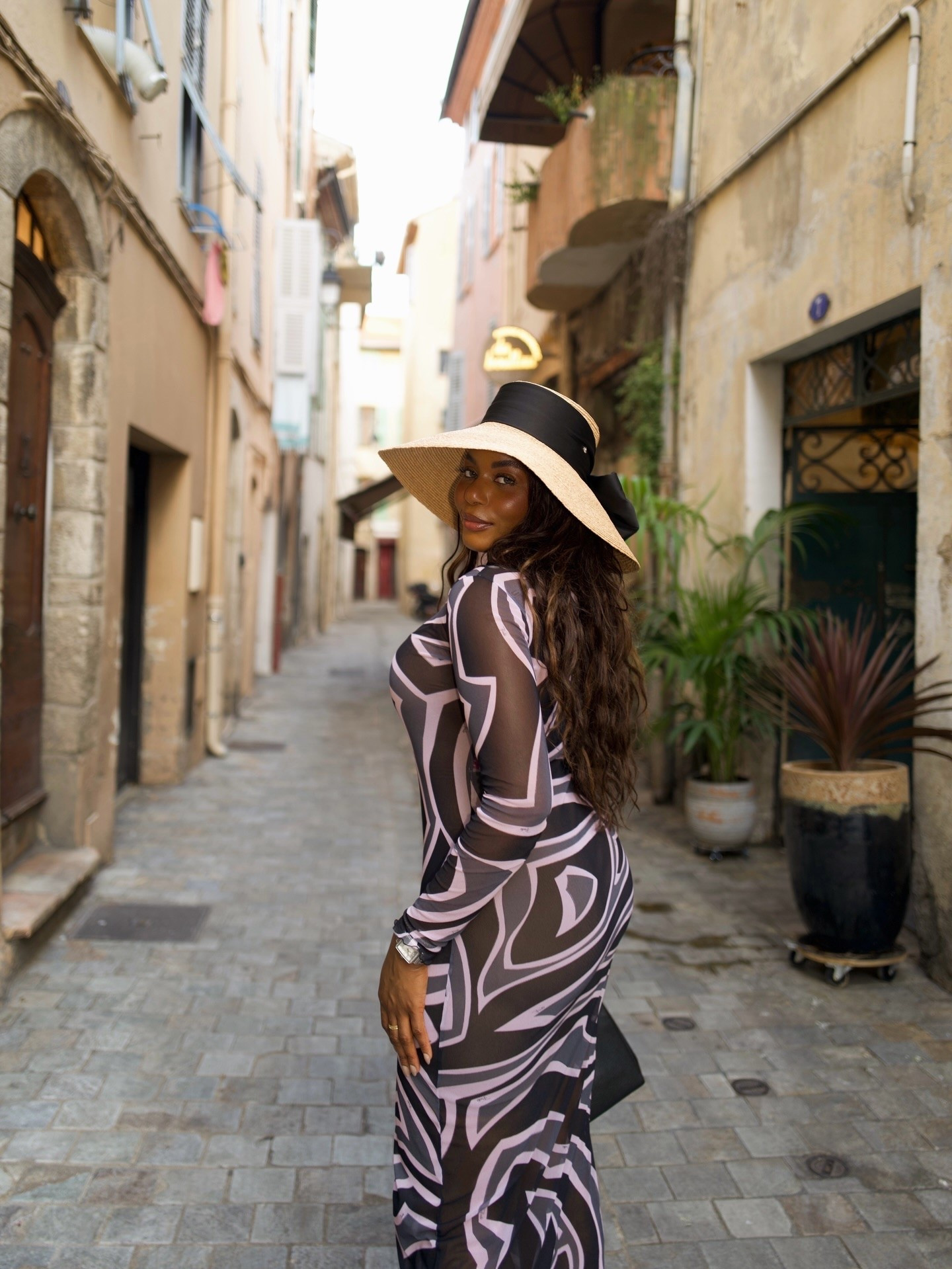 In love with this statement summer night outfit! Wearing a gorgeous straw hat and a printed mesh dress from pucci. This is the perfect summer outfit when you want to stand out! .. For more links to wedding guest dress summer, prime day deals, summer dresses, business casual workwear, country concert, bathing suits, bathroom decor, follow me on LTK! ✨

#LTKsummer #LTKdresses #LTKtravel
