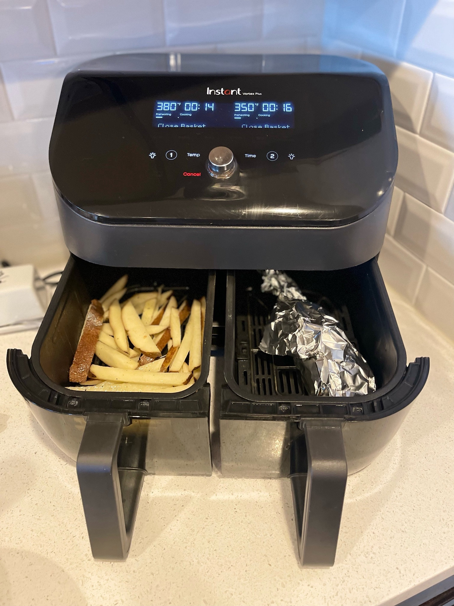 Dinner sides made easy with my Instant Vortex Dual Basket air fryer! I can air fry French fries for the kids and bake a baked potato for myself at the same time. 

Kitchen gadgets | kitchen appliances | air fryer | dinner 

#LTKhome #LTKfamily #LTKparties