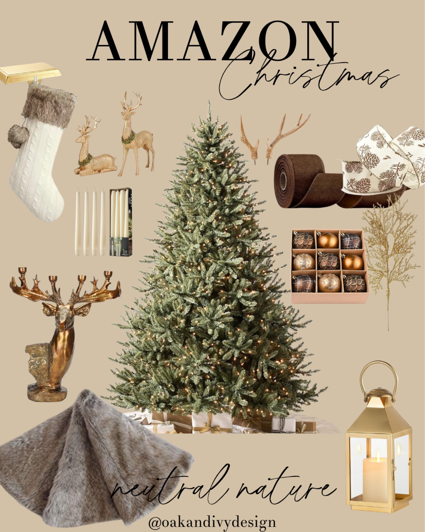 Amazon Neutral Natural Christmas Decor for your home .  

#LTKSeasonal #LTKHome #LTKHoliday